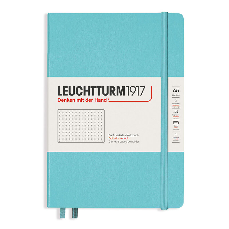 Leuchtturm Notebook A5 Hard Dotted Aquamarine