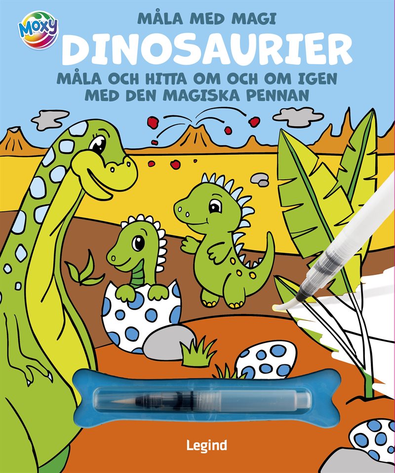 Måla med vatten : Dinosaurier