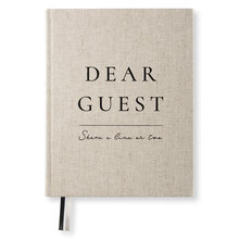 Guestbook Large Rough Linen