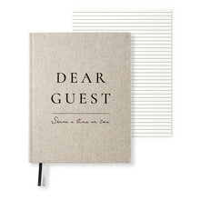 Guestbook Large Rough Linen