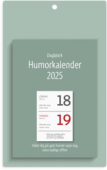 Kalender 2025 Väggplån med dagblock Humor