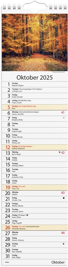 Väggkalender 2025 Lilla Hemkalendern