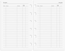 Kalender 2025 Compact Systemkal svart konstläder