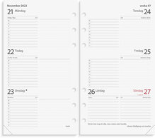 Kalender 2025 Regent Systemkal svart skinn