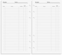 Kalender 2025 Regent Systemkal svart skinn